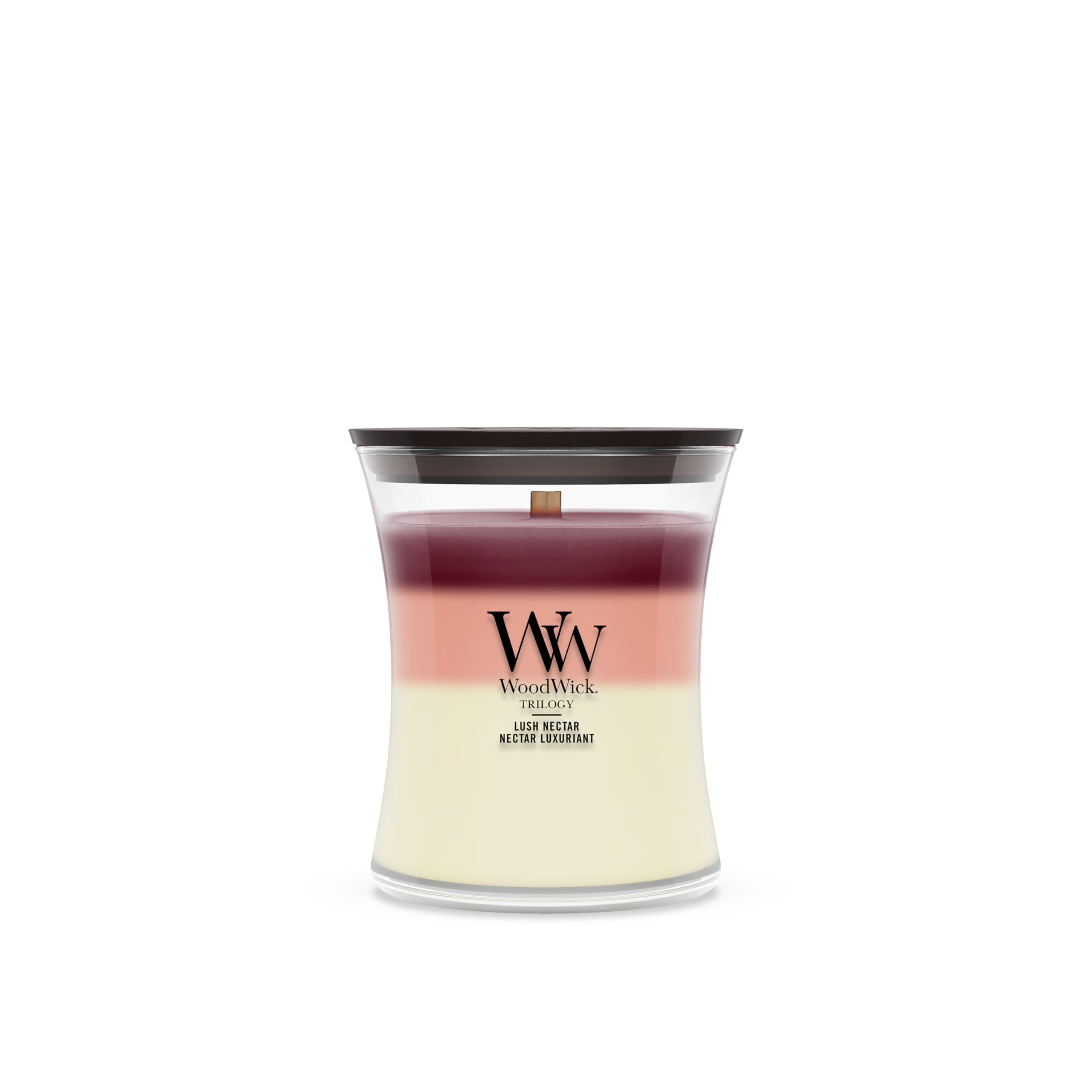 WoodWick Scented Candle| Medium Hourglass Candle | Lush Nectar | Perfect Gifts for Women