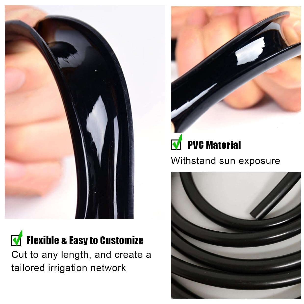 Tubi per irrigazione a Goccia, Tubo for irrigazione a Goccia 8/12 mm PVC 10 m 20 m 50 m(50m)