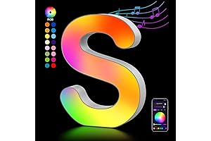 Light Up Letter Night Light - Colorful Glitter LED Letter OJQ