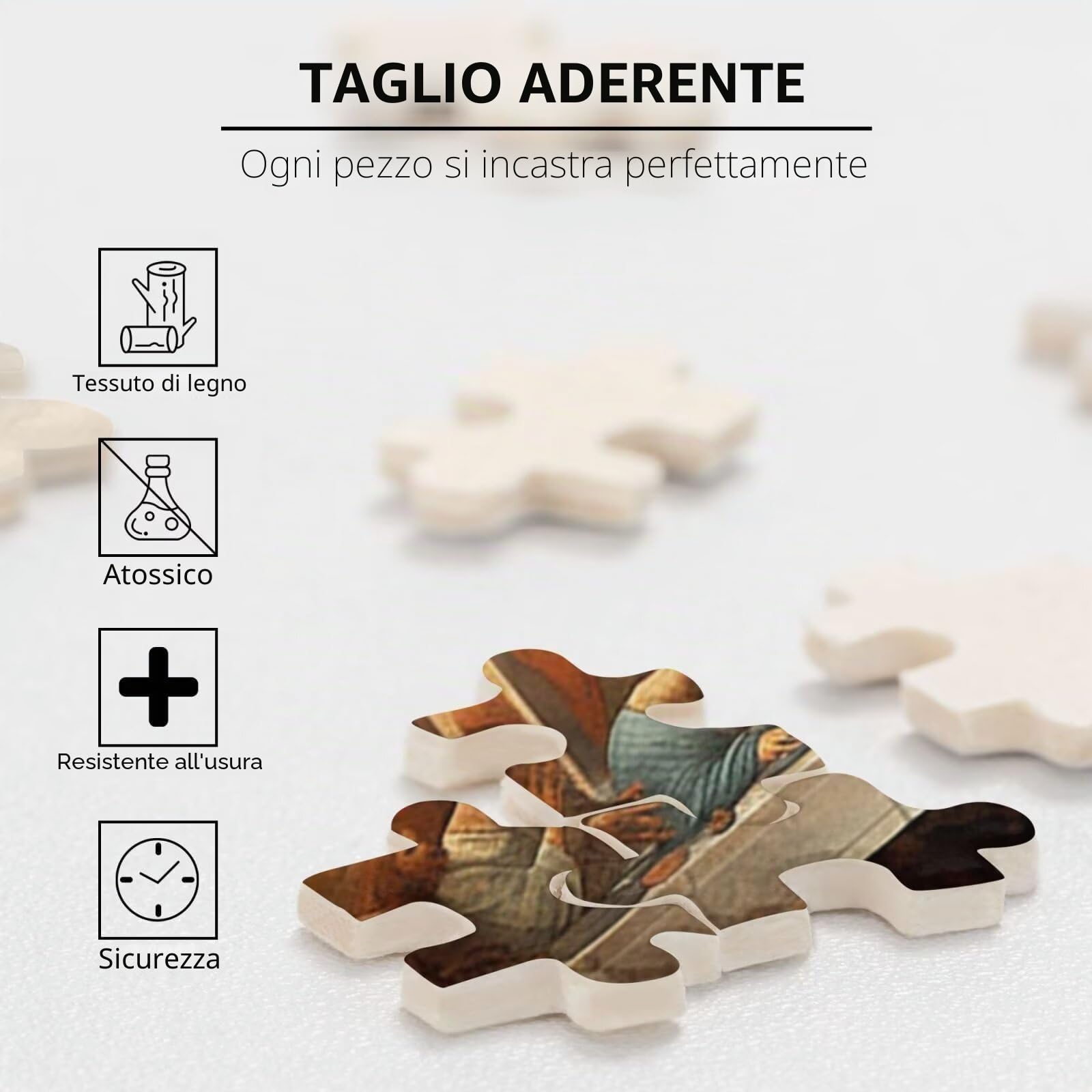 Puzzle 5000 Pezzi L'Ultima Cena Puzzle Gesù Grandi Dimensioni per Adulti Con Scatola di Imballaggio e Immagini di Riferimento, Giochi Rilassamento e Intelligence, Come Regalo per Amici e Amanti M-14