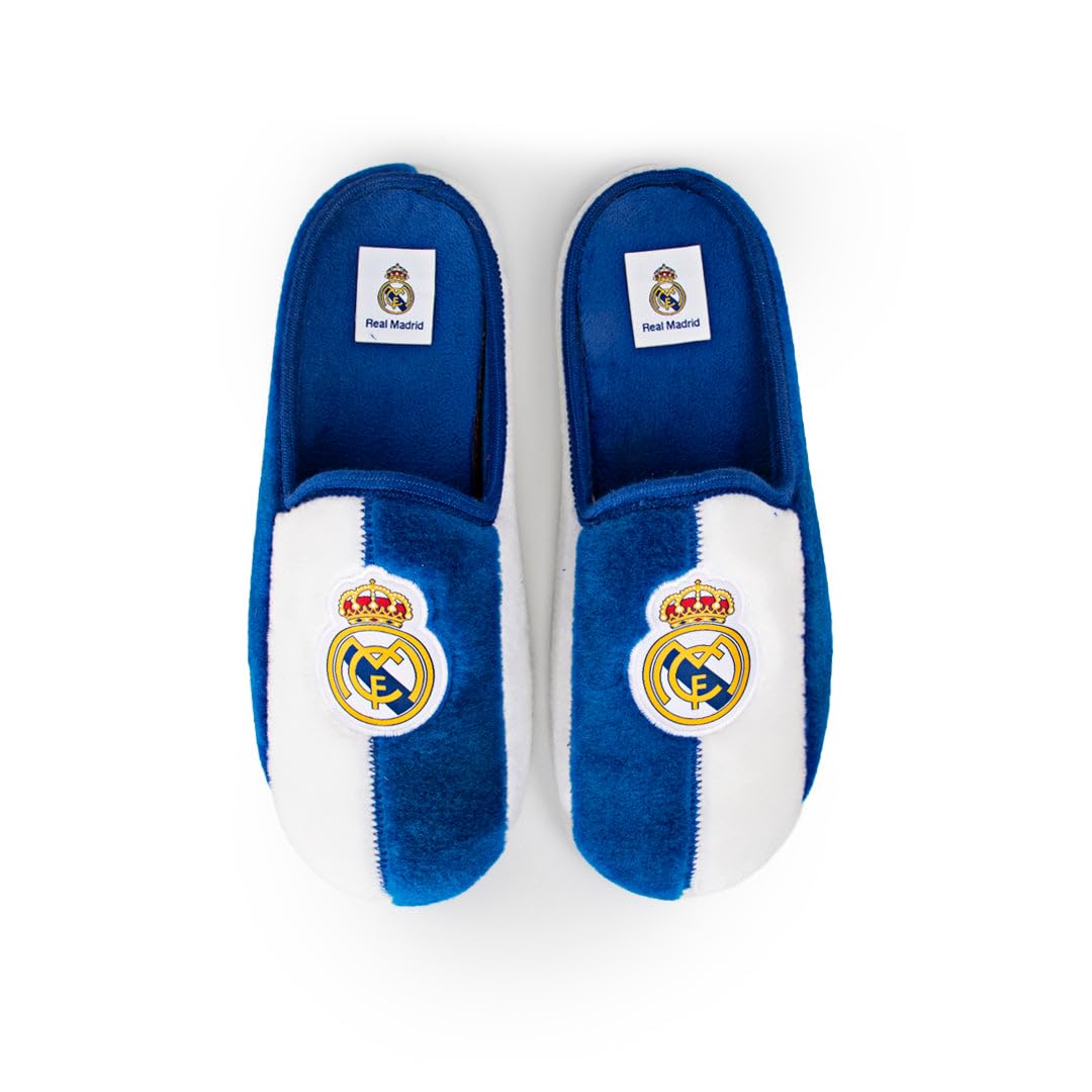 MARPEN SLIPPERS Real Madrid CF Oficiales – Zapatillas Estar por Casa Niño Cómodas y Antideslizantes - Zapatillas Andar por Casa Ligeras - Zapatos Niña Invierno Cálidos - Talla 32