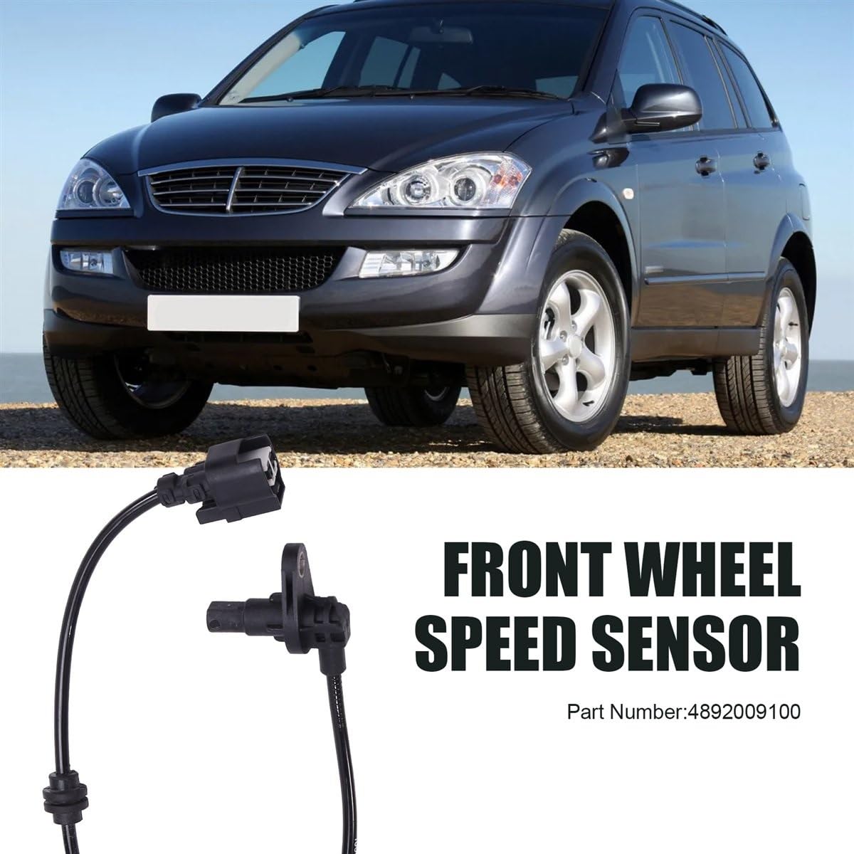 Sensor Velocidad Rueda Sensor De Velocidad De Rueda Delantera ABS 4892009100 para SsangYong para Rexton para Kyron ABS Sensor Velocidad Rueda