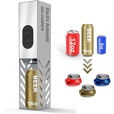 Electric Can Crusher: Effortless Recycling Solution