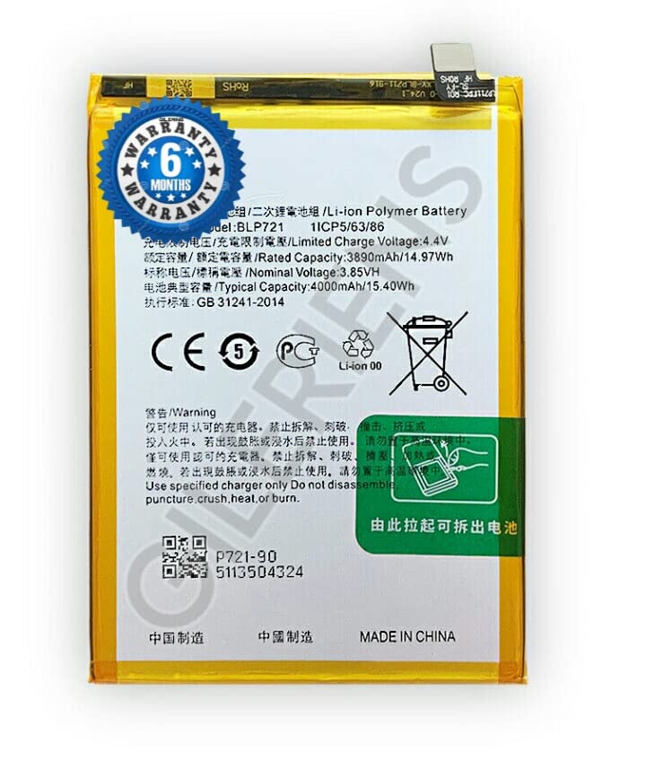 Image of Original BLP721 Battery for Realme C2 / RMX1941 / C2 2020 / C2s Battery with 6 Month Warranty***(F000230)
