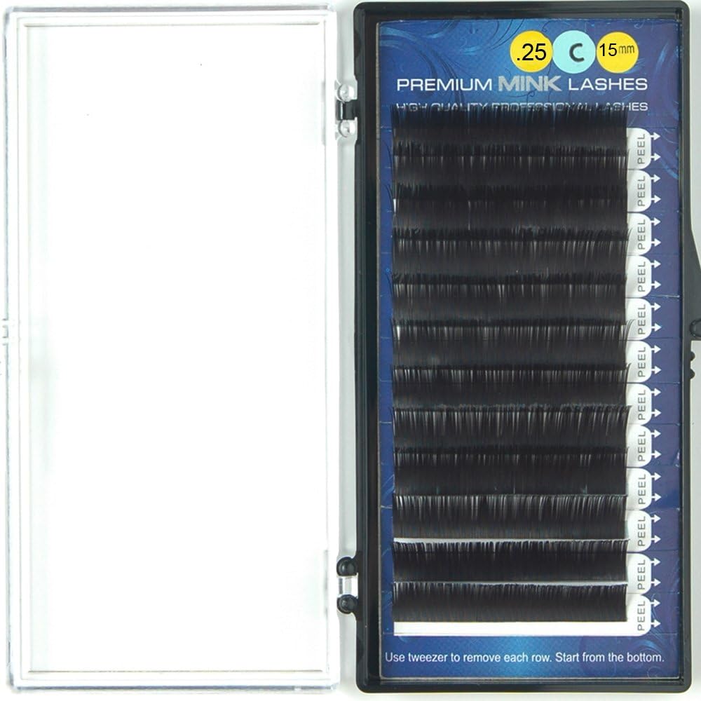 Premium Mink Lashes C-Curl (0.25mm x 15mm)
