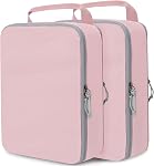 Extra Large Compression Packing Cubes for Travel, 2 Set Compression Bags Travel Cubes for Packing Suitcase Organizer Bags Set, Travel Accessories Luggage Organizer Bags, Beige