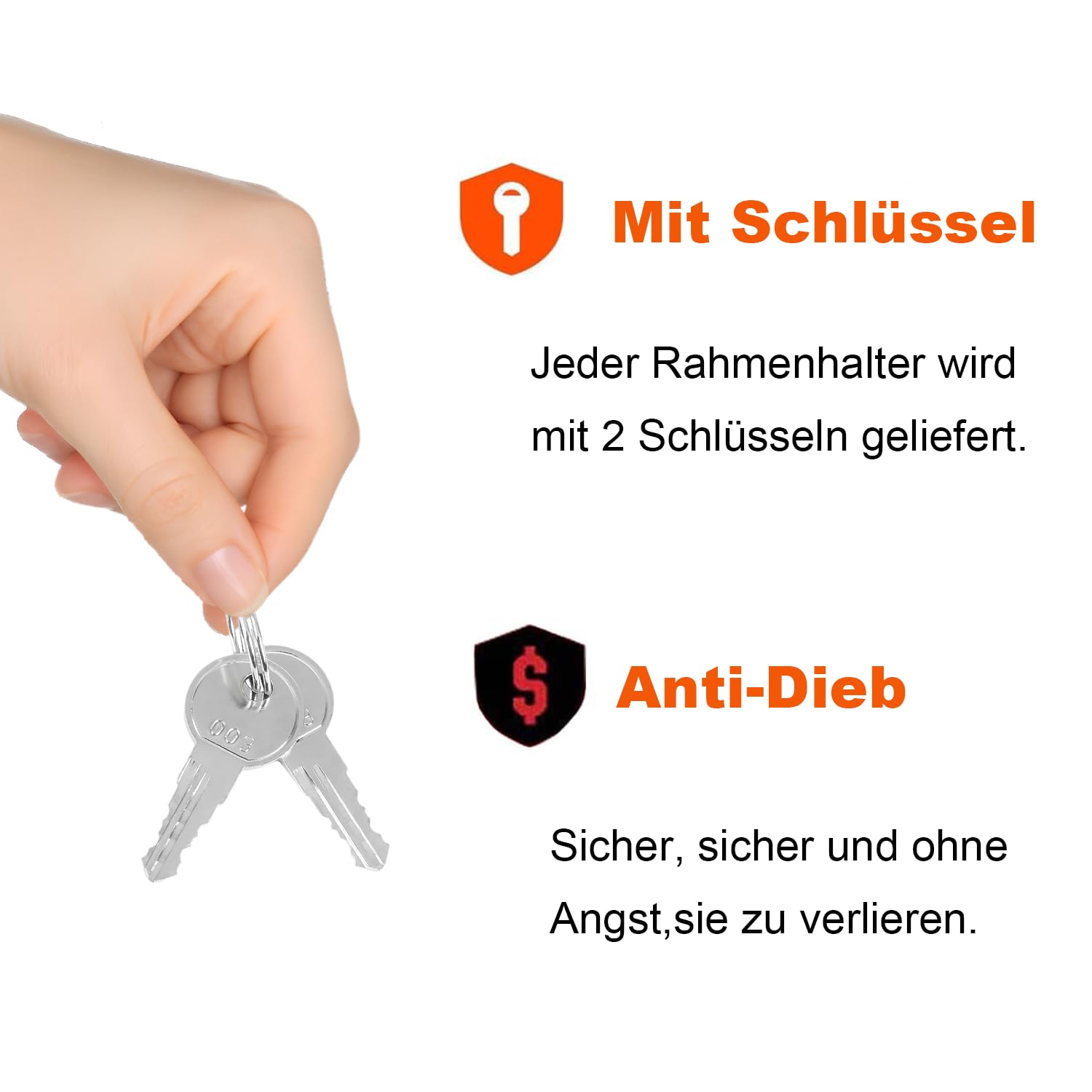 TEOV 2 Stück Rahmenhalter für Fahrradträger Länge 12CM+38CM, Verstellbarer Strap-Rahmenhalter für E-Bike mit Verriegelung, für Ø 2.5-3 cm U-Bügelrohr (Schwarz+Rot)