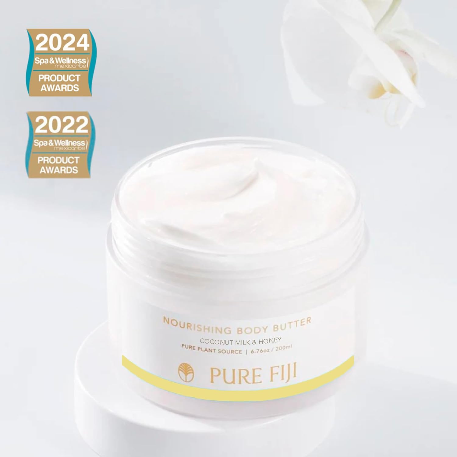 PURE FIJI Nourishing Body Butter, Coconut Milk & Honey (6.7oz/200ml)