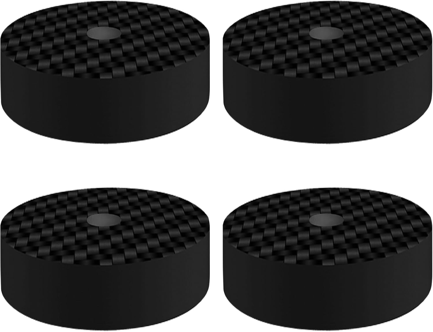 HiFi Speaker Spike Pads, Carbon Fiber Speaker Stand Feet, 1.6"x0.6", Hi-end Speaker Isolation Feet Shock Absorber Feet for DAC Subwoofer Turntables