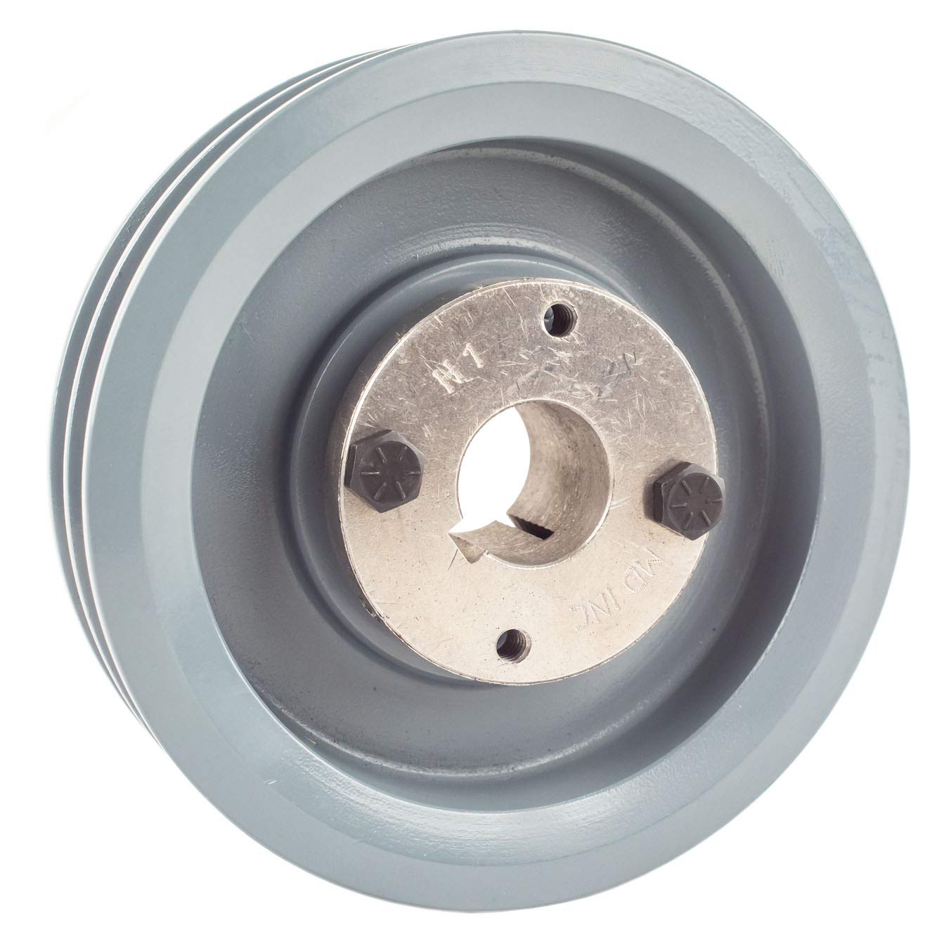 Cast Iron 5.5" Dual Groove Pulley for Belt A Section 4L with 1" Sheave Bushing 2AK56H