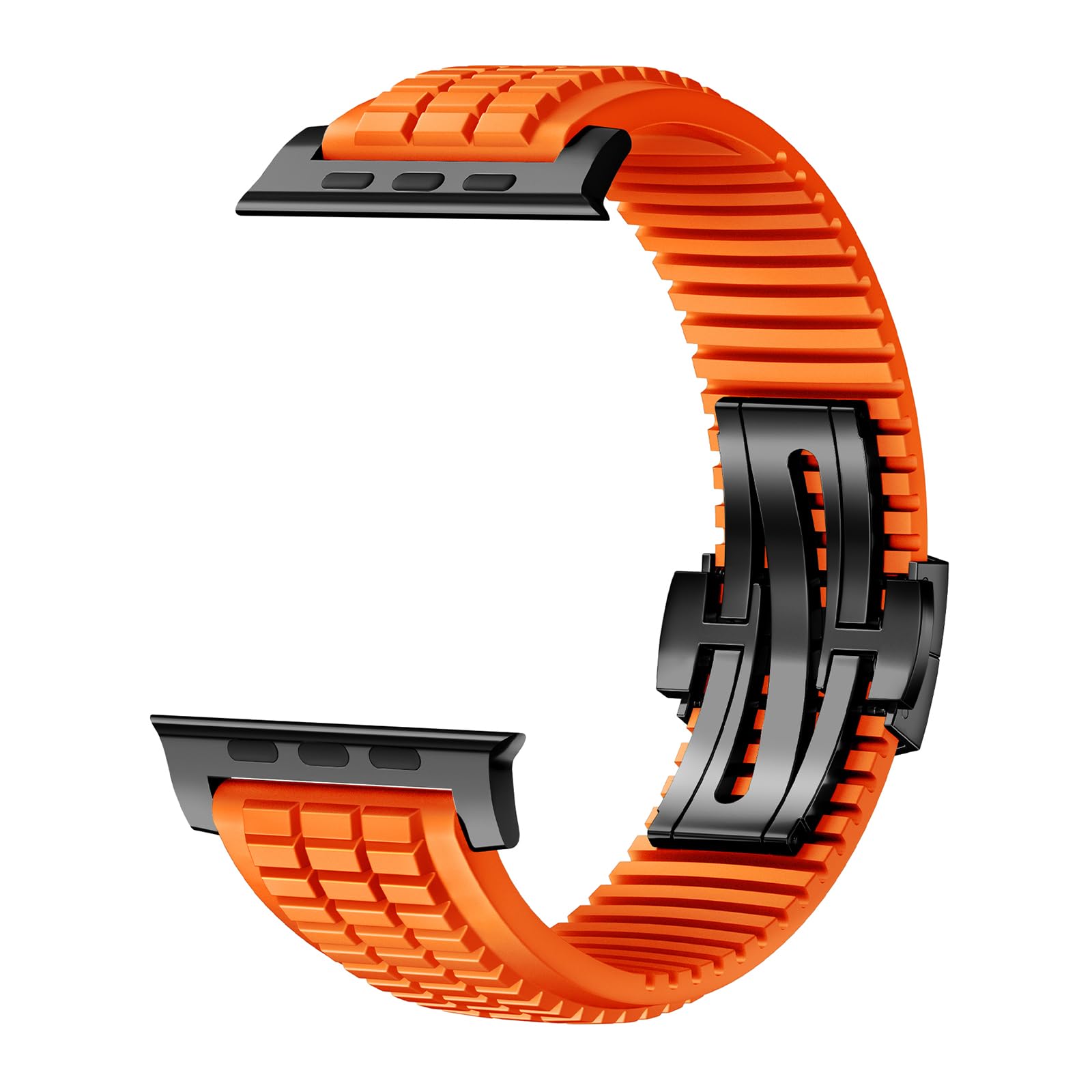SEURE FKM pasek do zegarka Apple Watch Ultra 2/1, 49 mm, seria 10, 46 mm, seria 9/8/7, 45 mm, seria SE2/6/SE/5/4, 44 mm, seria 3/2/1, 42 mm, biznesowy, sportowy, fluorowany, zapasowy pasek dla