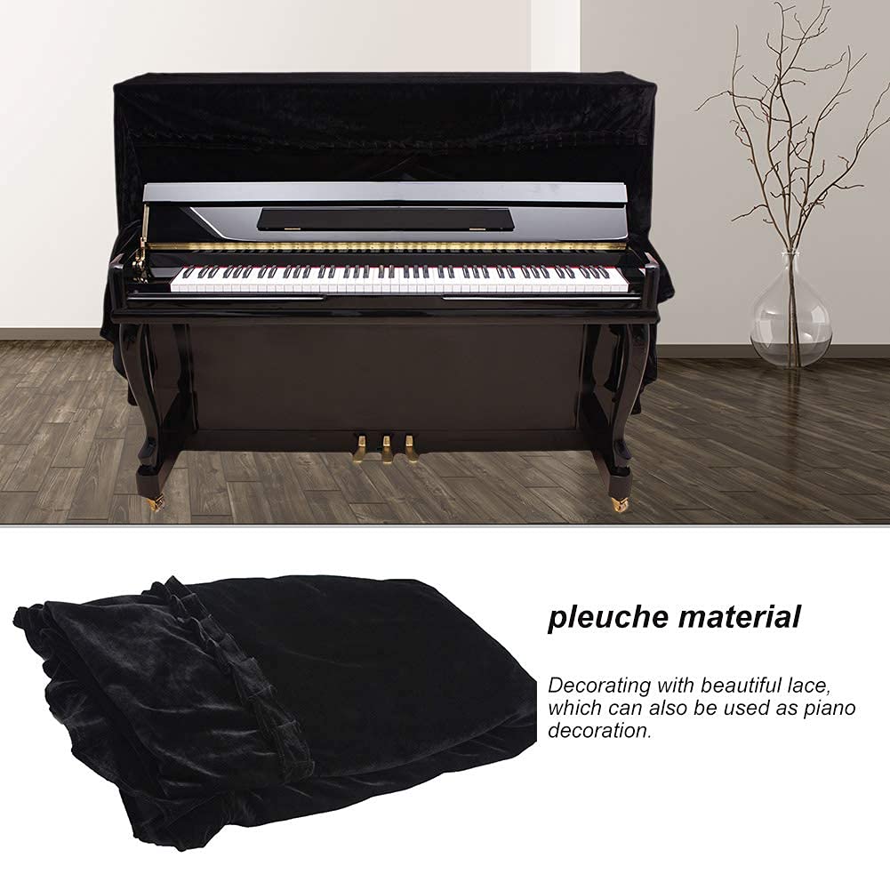 Cubierta de Piano,moda y colorfast sin decoloración Cubierta Vertical bordes reforzados anti-polvo para pianistas profesionales hogares oficinas estudios musicales