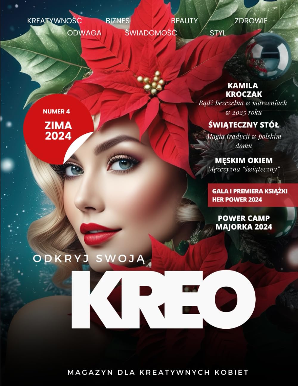 KREO - Magazyn dla Kreatywnych Kobiet - nr 4 ZIMA 2024: Odkryj swoją KREO