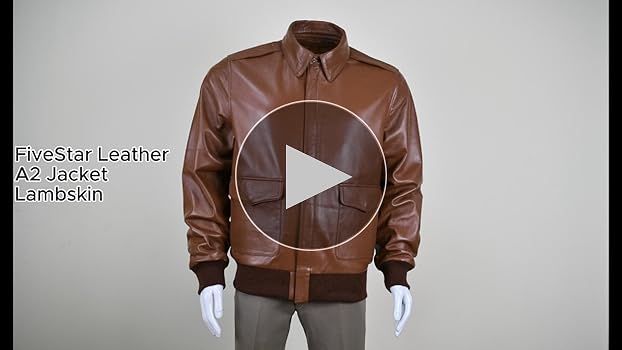 FIVESTAR LEATHER Men's Air Force A-2 Leather Flight Bomber