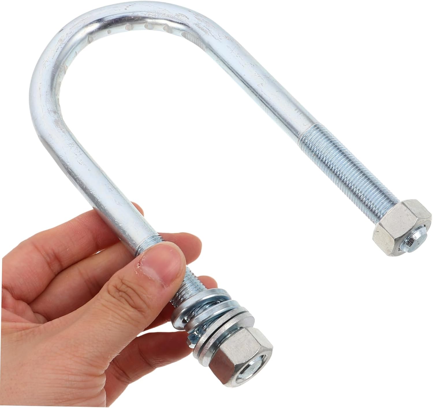 KICHOUSE 4PCS Trailer Parts Kit Bolts Leaf Spring Hangers and Axle U Bolt Set for RV and Boat Trailers