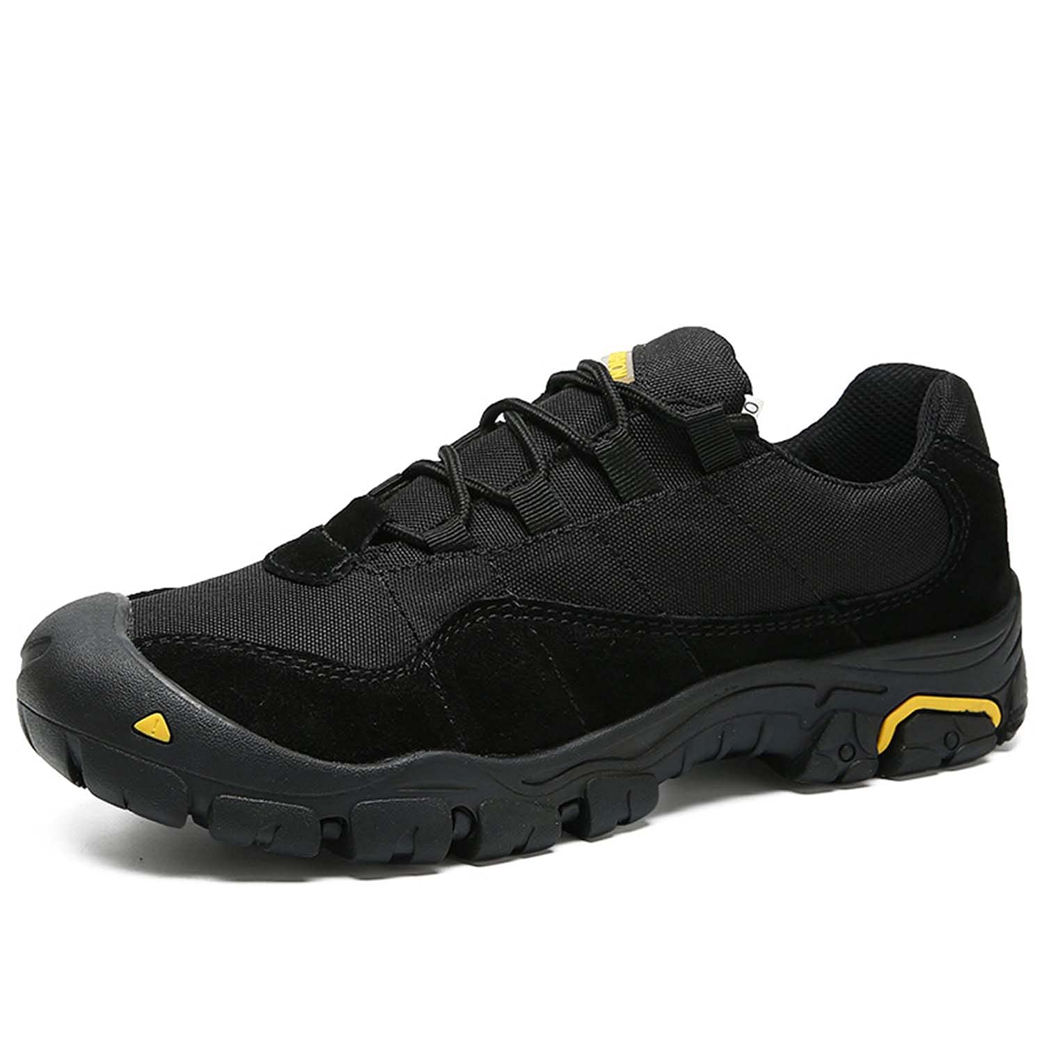 Eliogn Men's Hiking Shoes Lightweight Non-Slip Breathable Casual Sports Shoes Outdoor Sports Walking Hiking Black 44