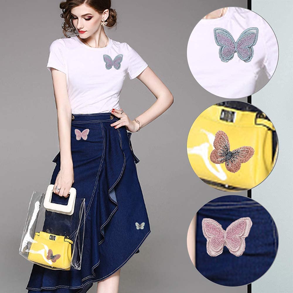 Rico Stick & Stitch Pakket - Vlinders - Eenvoudig Borduren