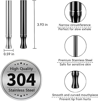 Prominent Flavored Air Device with 4 Packs of Plant Based Cores - Naturally Quit Bad Habits | Pocket-Sized Habit Support Tool Journey Pack (Black with Travel Flavor Packs)