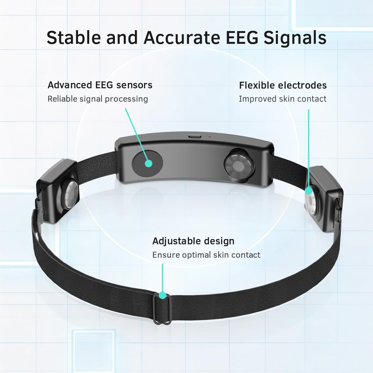 EEG Neurofeedback Headband for Meditation & Brainwave Monitoring, Real-Time Brain Activity Tracker with App, Train Focus, Relaxation & Sleep Preparation