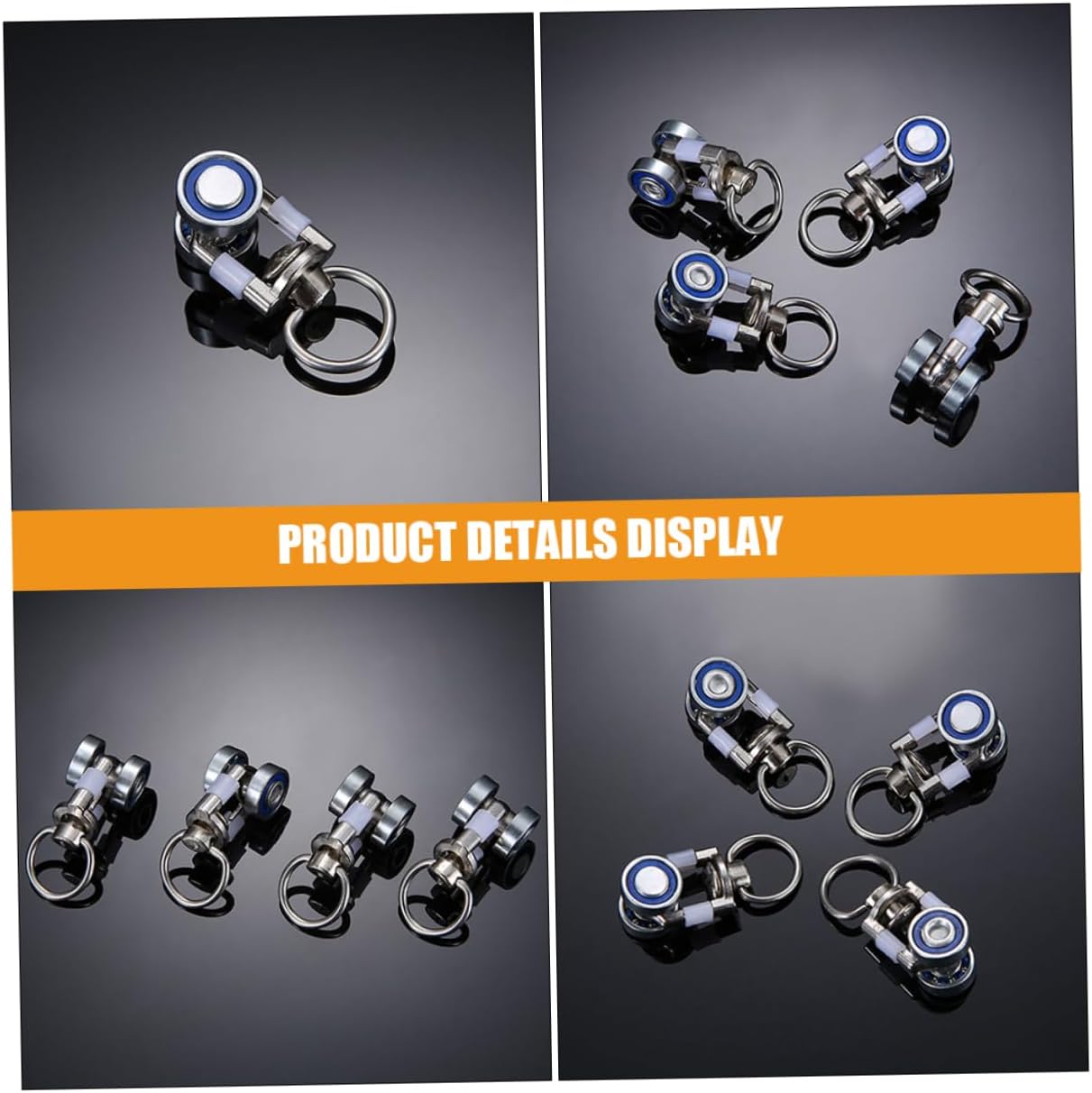 5sets Curtain Ceiling Track 2 Wheel Pulleys Flexible Track Runners for Color Curtains Easy to Install 10pcs*5