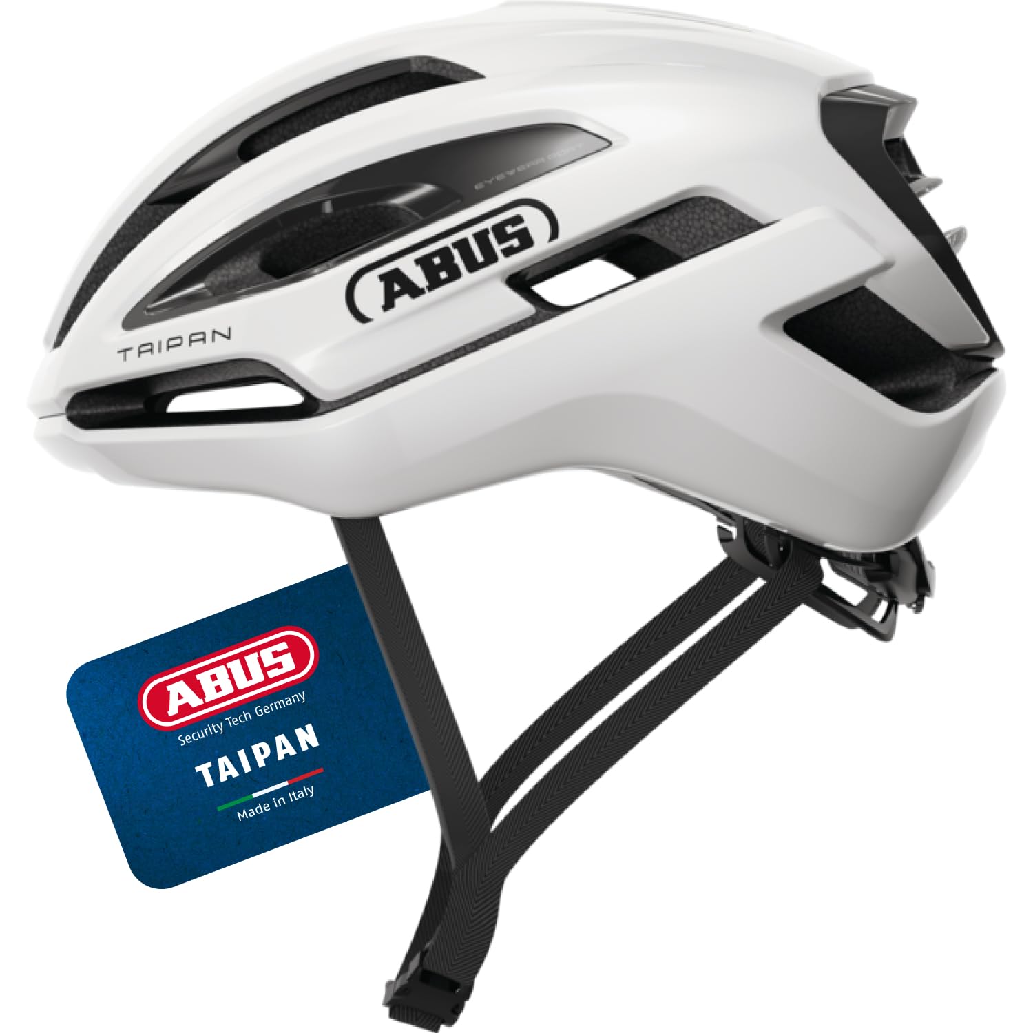 ABUS Taipan gravel helmet – bike helmet for gravel biking – lightweight, versatile and well ventilated – with glasses holder – for teenagers, women and men – size M, white