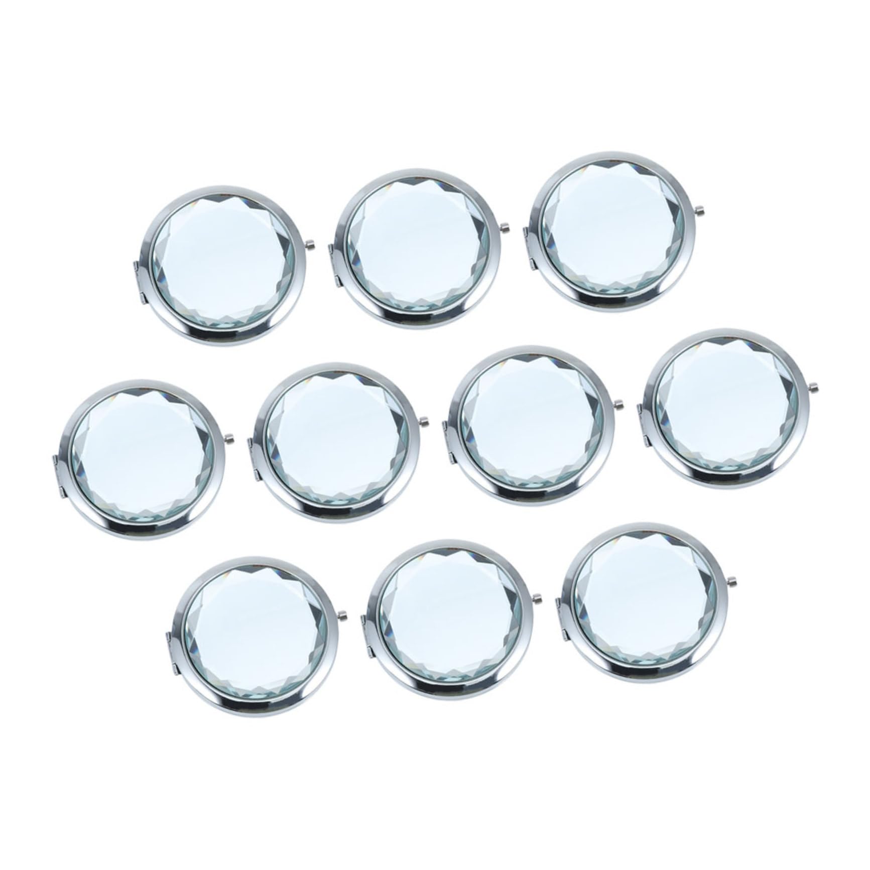 Gatuida 10stücke Kosmetikspiegel Reise Doppelseitiger Handspiegel Kompaktes Design Tragbar für Partys Reisen und Picknicks und Langlebig