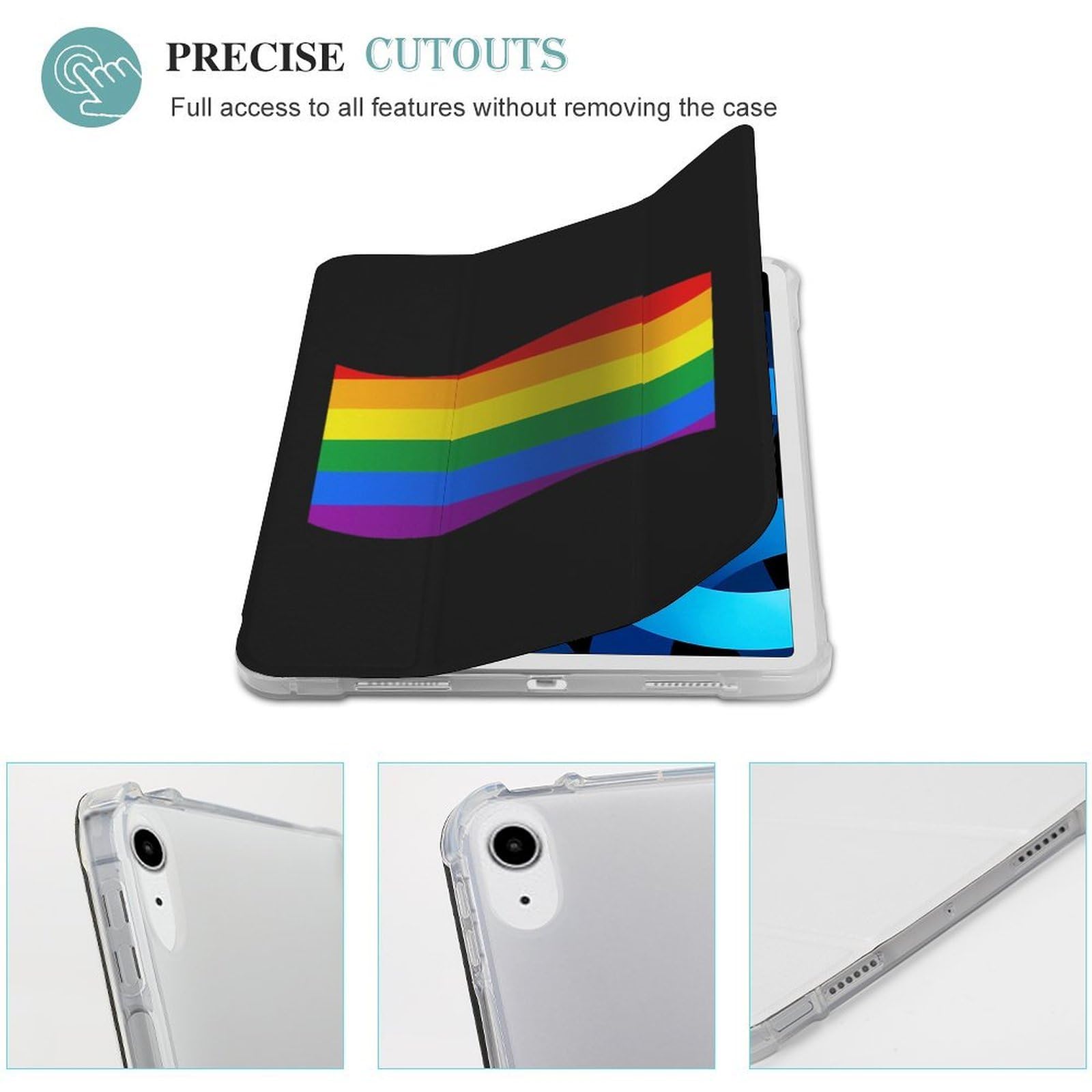 Gay Proud Flagge, dreifach gefaltete Tablet-Hülle