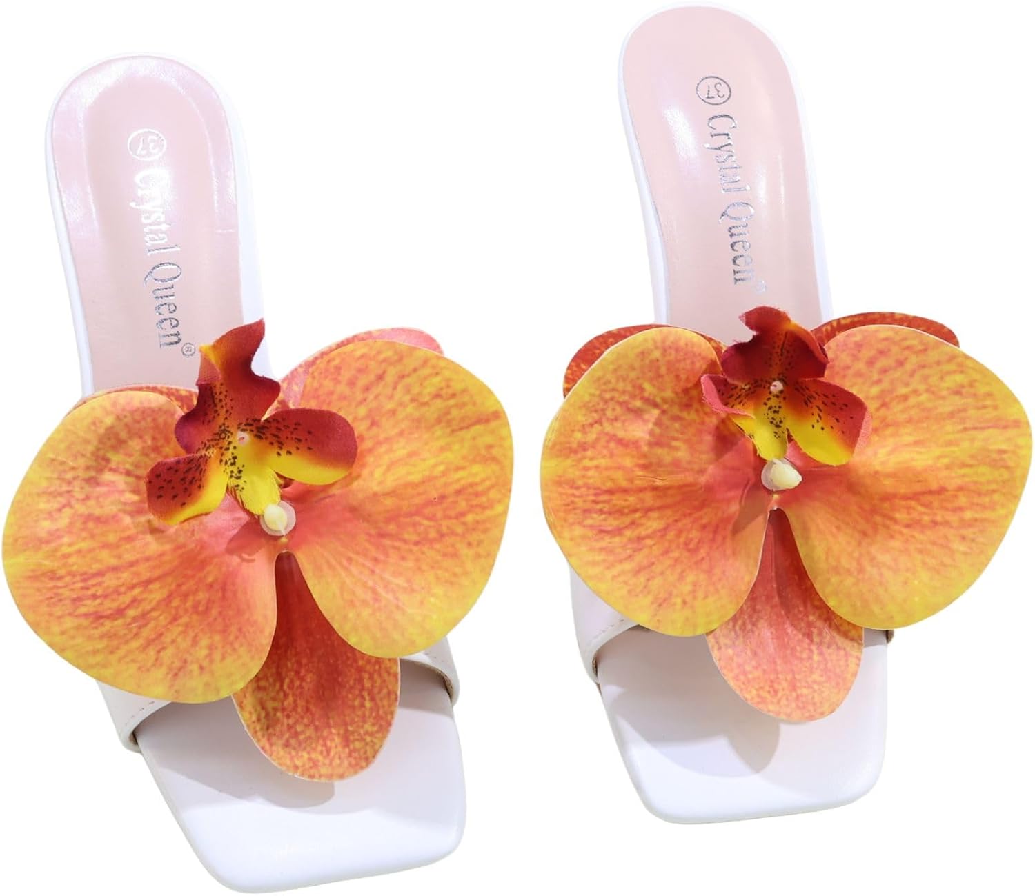 Artificial Orchid Shoe Clips Removable Flower Bag Charm