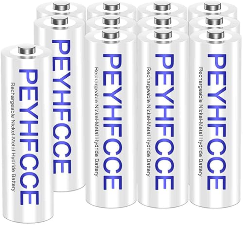 Baterías AA recargables de 1500 mAh, batería solar AA NiMH de 1.2 V para luces solares al aire libre y dispositivos domésticos, alta capacidad