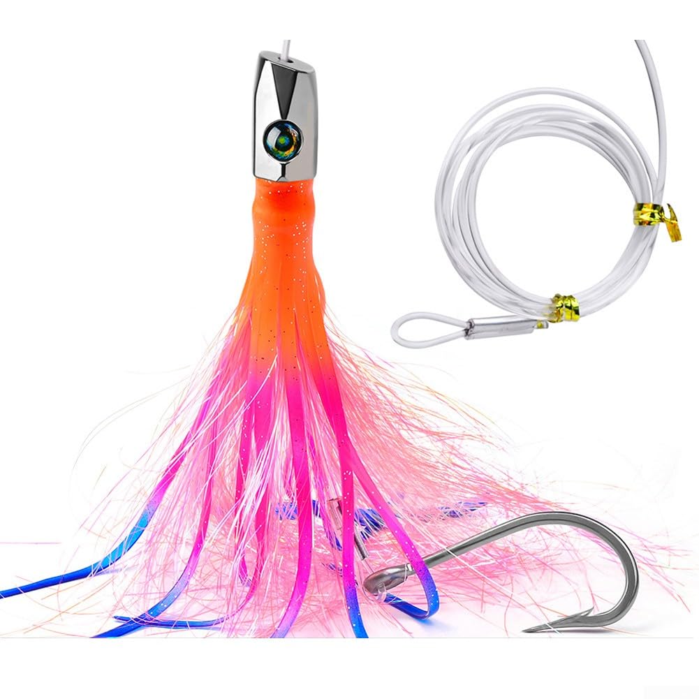 Cebo de arrastre duradero y eficaz para pesca en el mar, 22 cm, 85 g, señuelo suave de pulpo