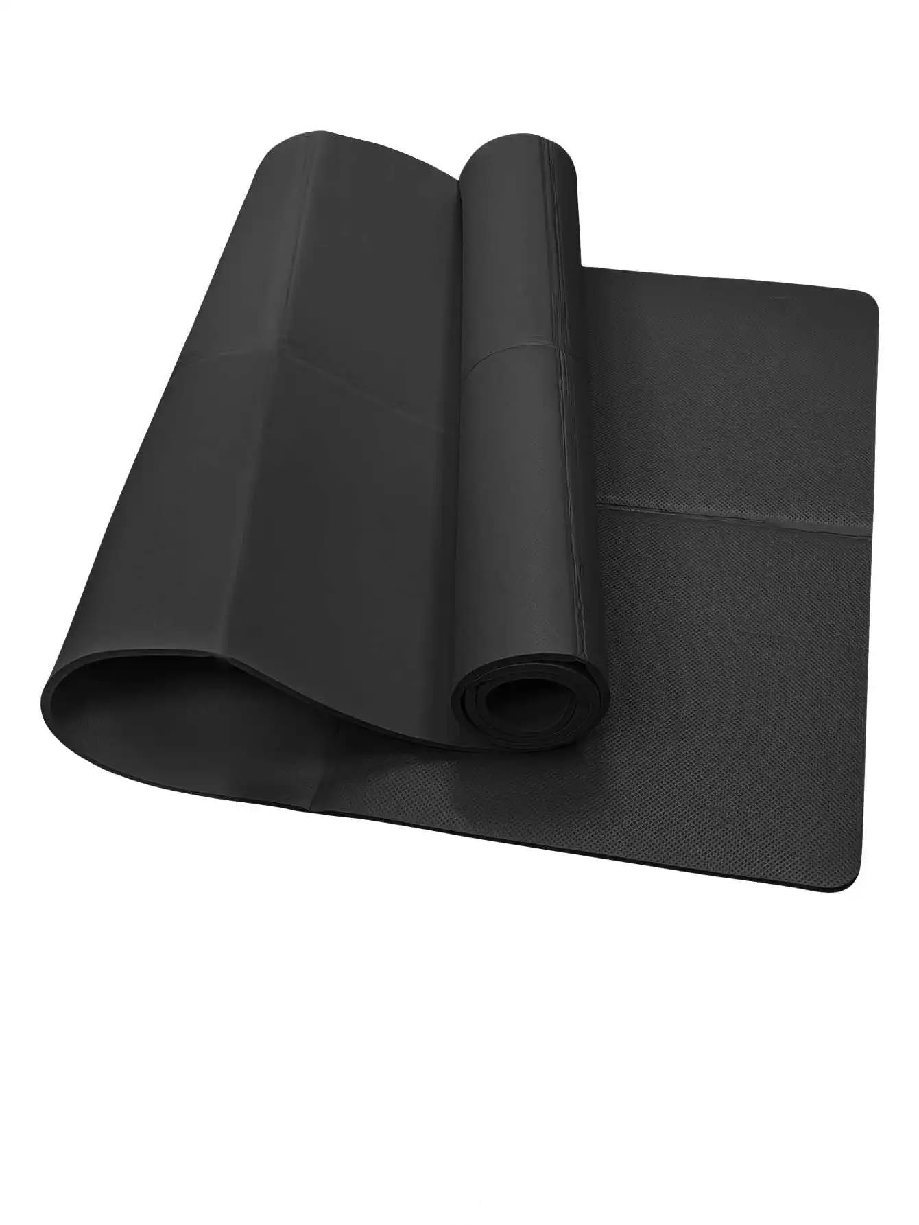 Trainer Tutto Corpo Tappetino Yoga pilatestro Tappetino di Fitness 3/4/6 mm di Spessore Non Slitta Pilates(Black,3mm)