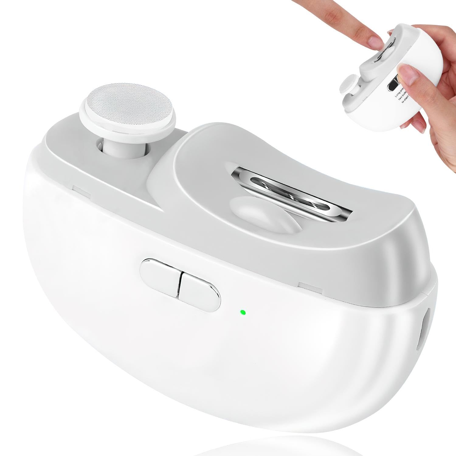 Photo 1 of Allyplay 2026 Upgraded Electric Nail Clipper, Electric Nail File, 2 Speeds Automatic Nail Trimmer with LED Light & Clip Storage - USB Rechargeable for Baby, Kids, Adults, Seniors