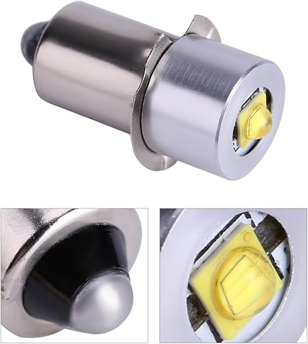 Miniatura 5 de Bombilla LED, 5W 6-24V P13.5S de alta luz LED de emergencia luz de trabajo lámpara linterna reemplazo linterna bombilla antorchas