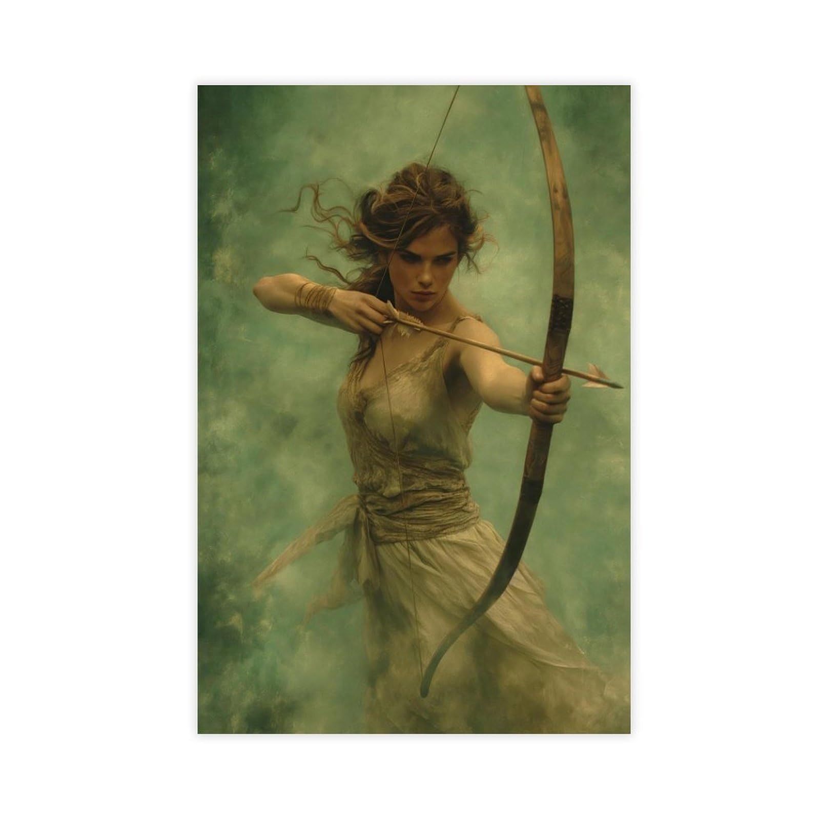 NCUDANK Artemis, The Greek Goddess of The Hunt. Canvas Poster Bedroom Decor Landscape Office Room Decor Gift 12x18inch(30x45cm)