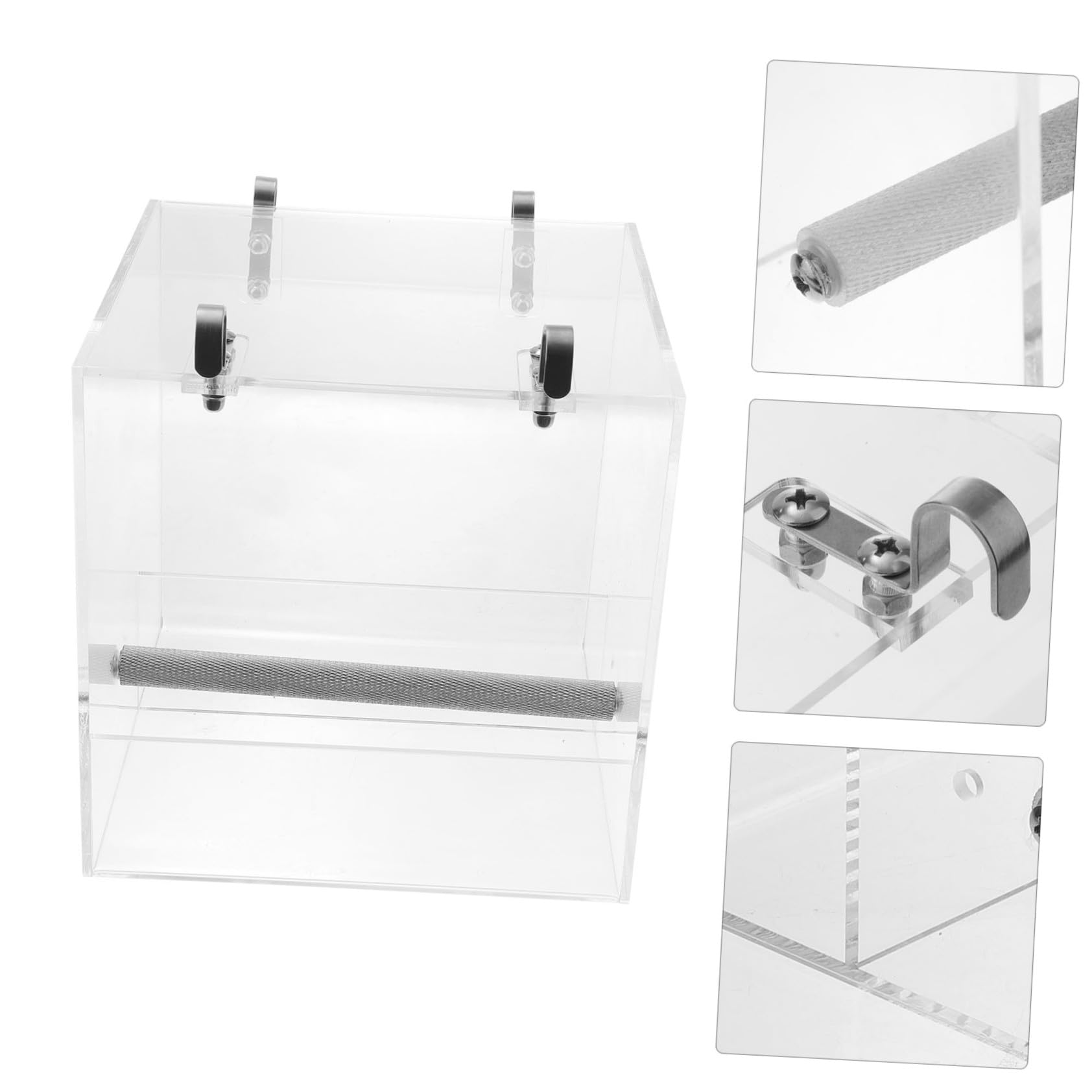 KOMBIUDA Mangeoire Automatique Oiseaux Bol Plastique pour Cage Perroquet Facile à Installer et Nettoyer