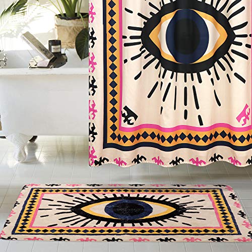 Haocoo Spirit Eye Bath Rug Runner 2’X4’ Large Non-Slip Vintagethrow Rugs Super Soft Velvet Creative Tribal Floor Carpet For Bedroom Living Room Nursery Decor #TOP6