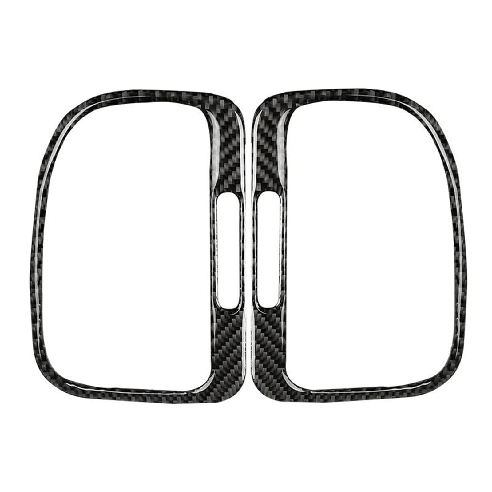 Car Interior Mouldings for VW for Golf 6 GTI R MK6 2008-2012 Car Instrument Panel Left Right Air Vents Decoration Stickers(Carbon Fiber Black)