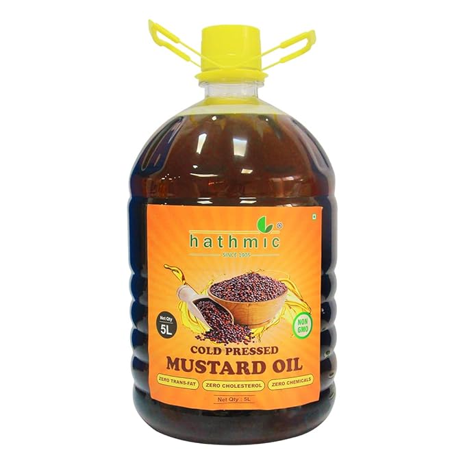 Hathmic cold pressed Mustard oil 5L Amazon.in Grocery & Gourmet Foods