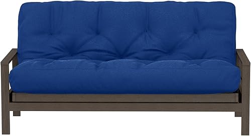 Miniatura 10 de Royal Sleep Products by The Futon Factory - Colchón de espuma para futón de 8 pulgadas, funda color borgoña sólido, tamaño matrimonial, espumas