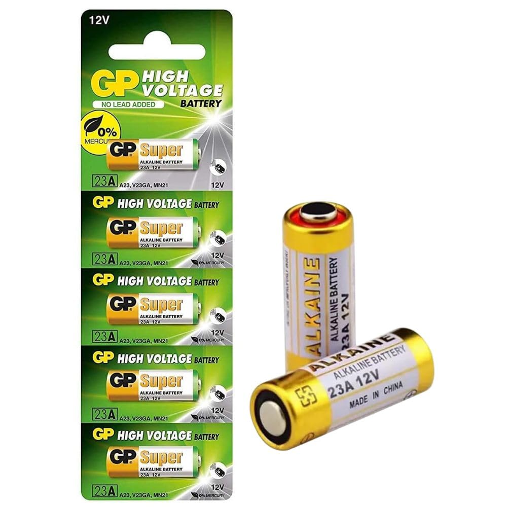 TECHBLAZE 23A Alkaline Battery 12V High Voltage Cell Batteries for Car Remote Control Lighter & Ther Electronics 23AE-C5 A23 MN21 LRV08 (Pack of 1)-image-45