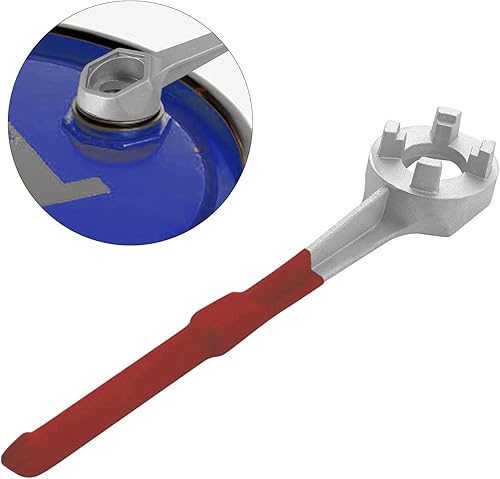 Miniatura 6 de Llave de tambor de aluminio, llave Bung, herramienta de abridor de barril para abrir tambor de 10, 15, 20, 30, 55 galones, se adapta a 2" y 34" Bung