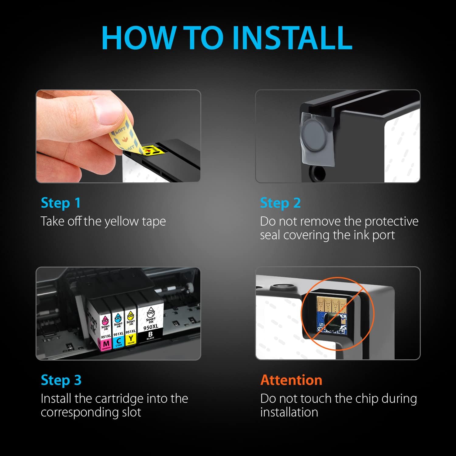 Black Friday Clearance Smart Ink Compatible Ink Cartridge Replacement for HP 951 XL 950 XL (2BK&C/M/Y 5 Pack Combo) for Officejet Pro 8100 8110 8600 8600 Plus 8600 Premium 8610 8620 8615 8616 8625 8630 8640 8660 251dw 276dw