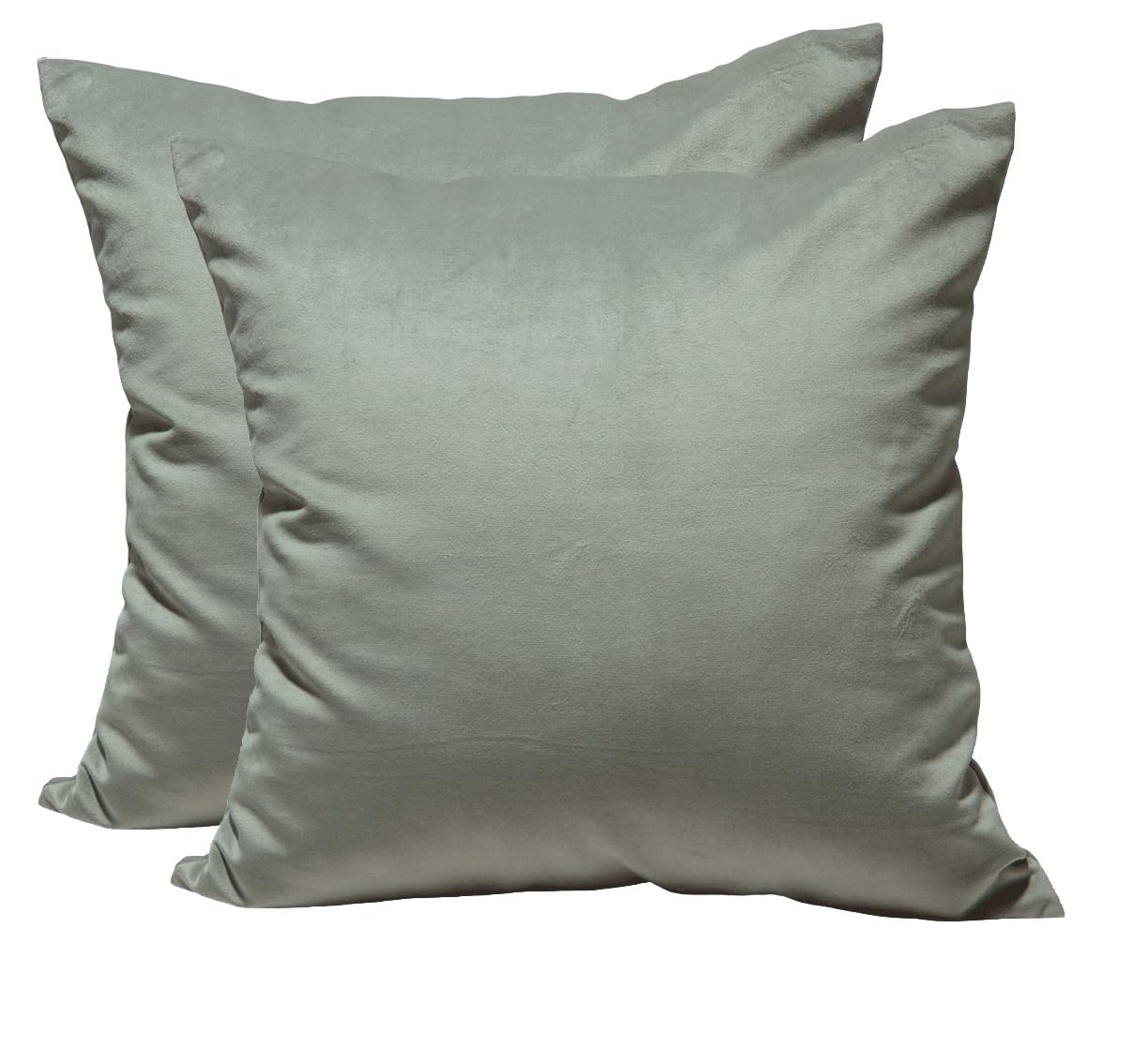 TangDepot 2-Pack Super Soft Velvet Pillow Covers, 20x20 Grass Green — view 123