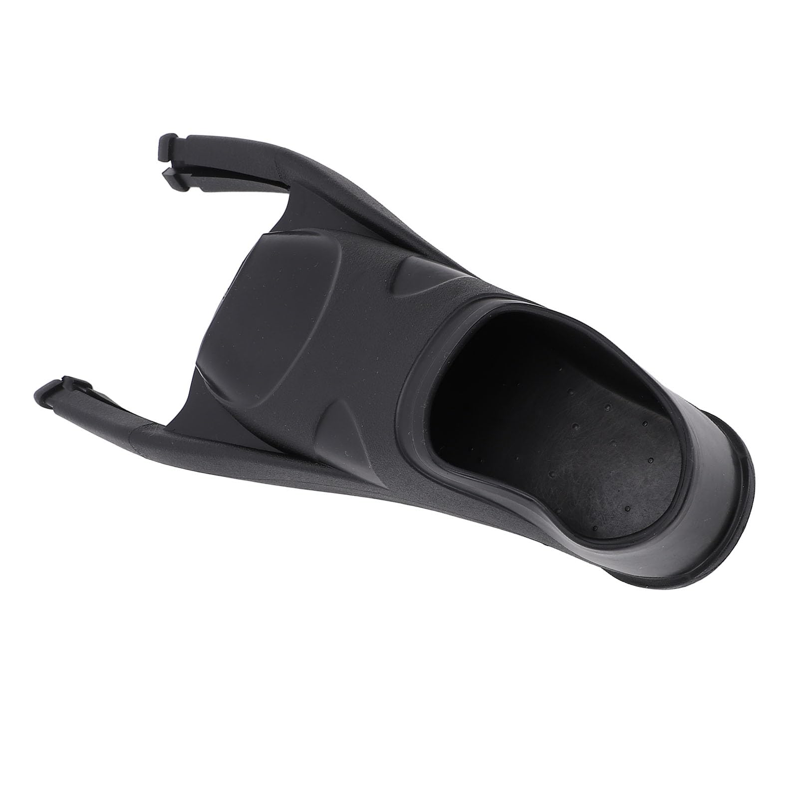 Aleta de buceo con bolsillo para pies, TPR Longblade, aleta de buceo de ala larga, bolsillo para pies para equipo de natación, color negro