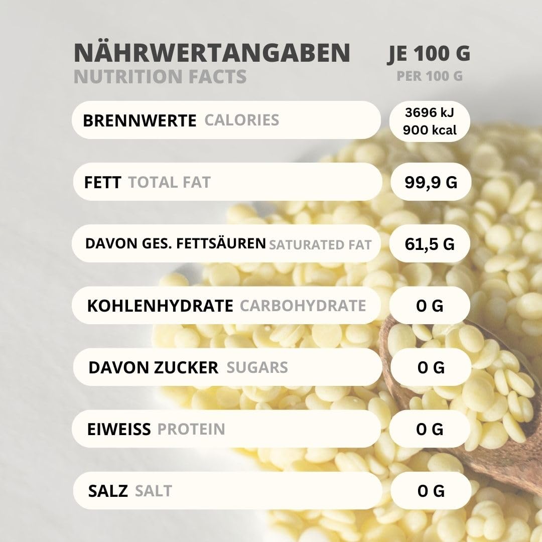 Kakaobutter Pastillen 10kg Lebensmittelqualität Cacao Chips