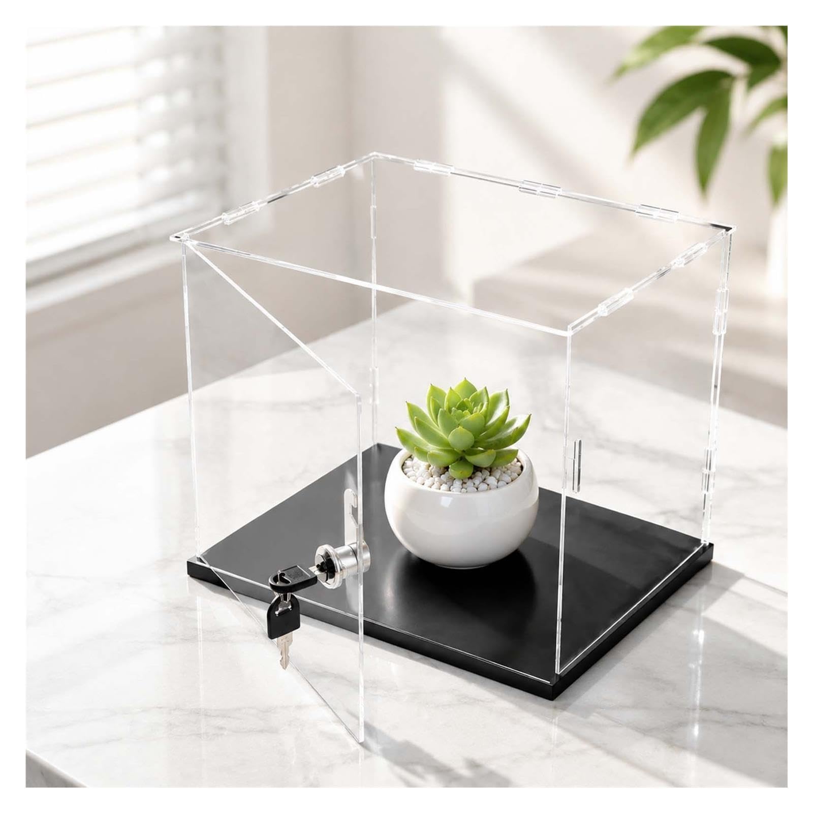 Vetrina antipolvere box esposizione per collezioni hobby
