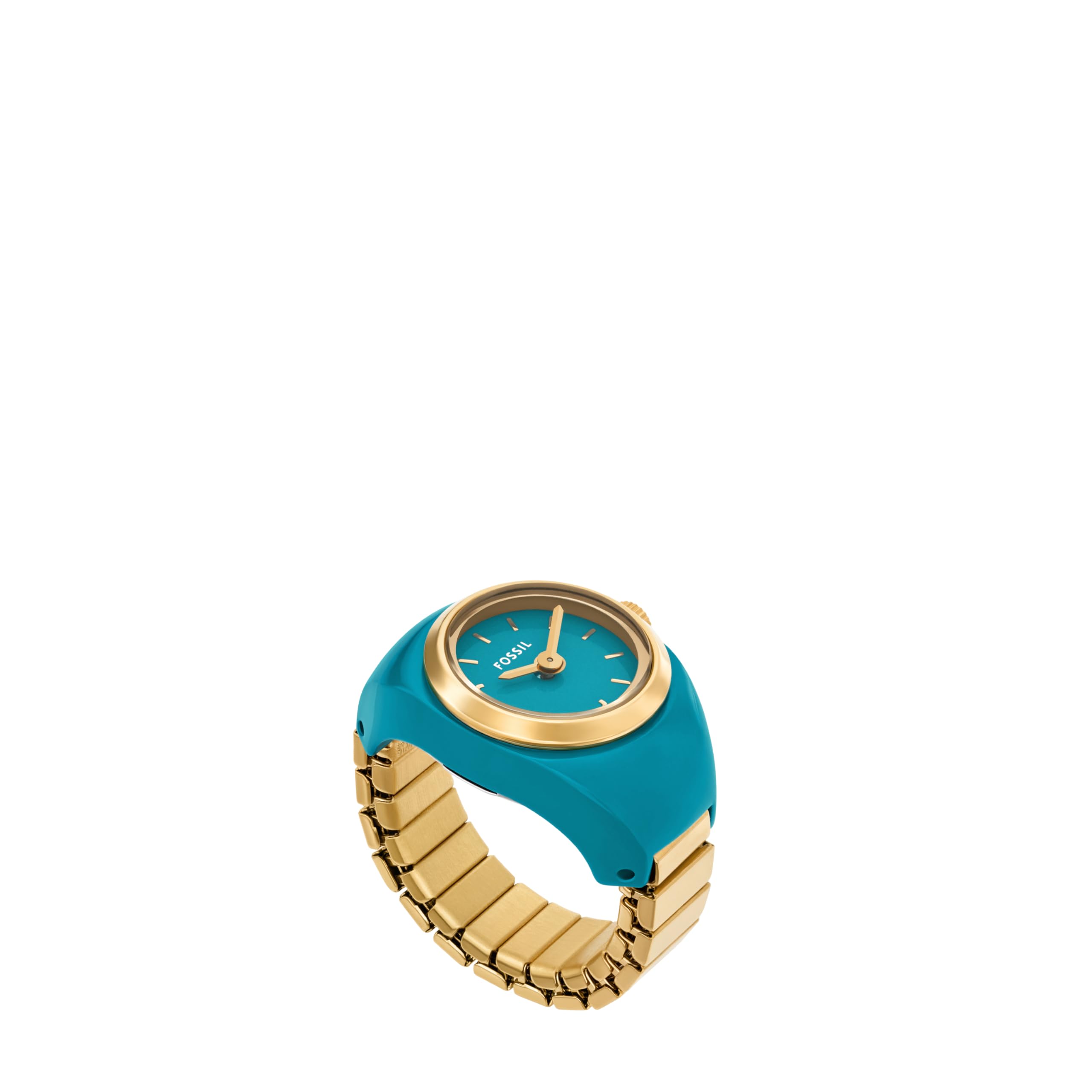 Women's Watch Ring, Quartz Stainless Steel Two-Hand Ring Watch for Women