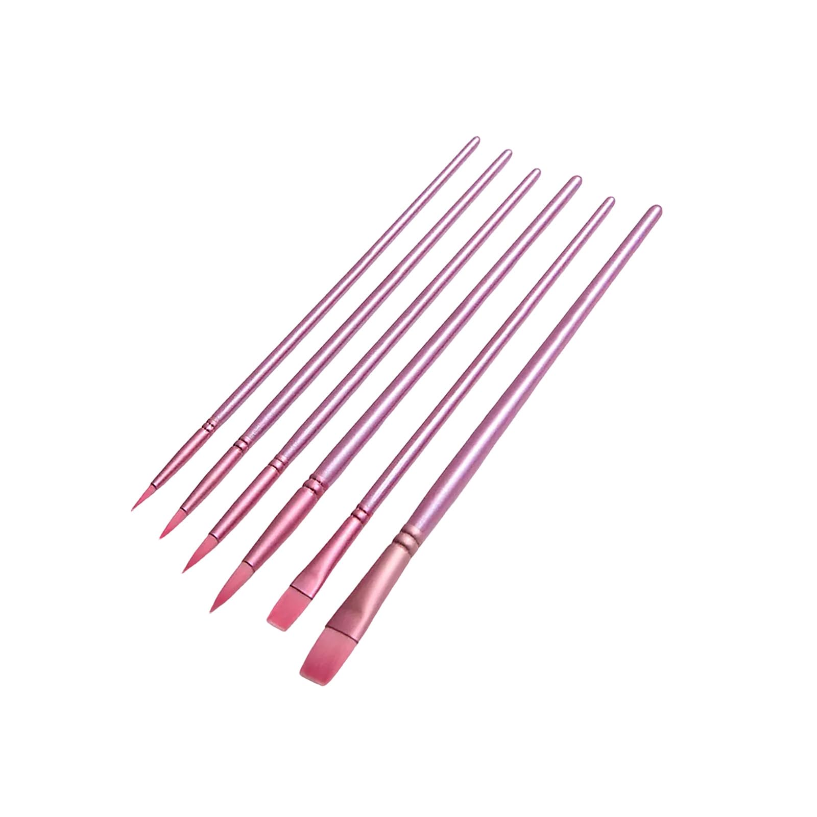 Of Professional Art Brushes Soft Nylon Hairs Fine Tip Round Flat Brush Head Artist Paintbrush Craft Painting Tool Nylon Bristle Paint Brushes for Artists