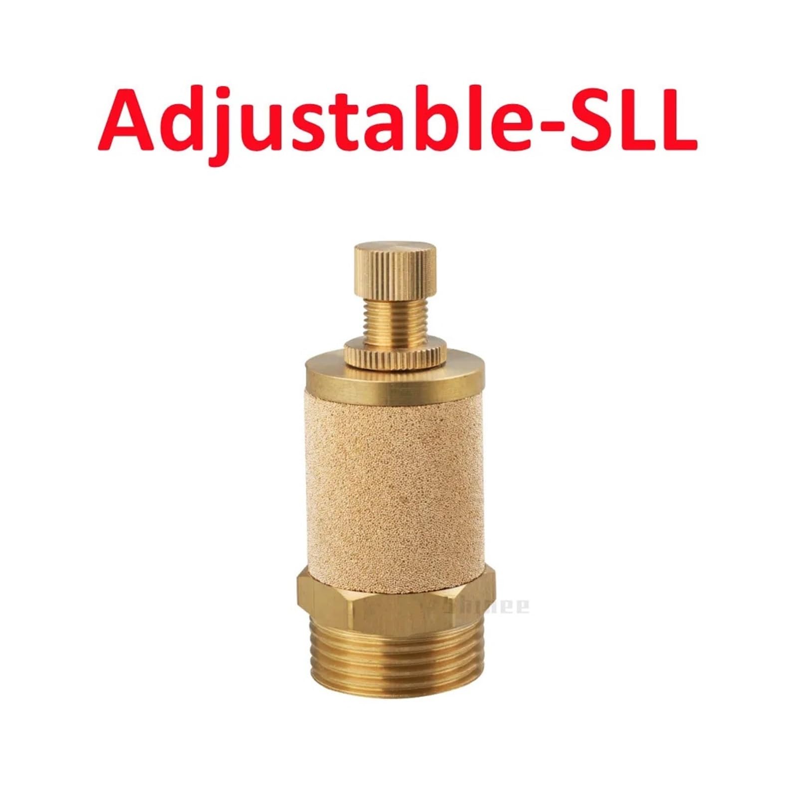 Außengewinde-Luftauslass-Schalldämpfer Pneumatischer Luftschalldämpfer BSLM Pneumatischer Schalldämpfer for Magnetventil PSLL(Adjustable SLL,1 inch)