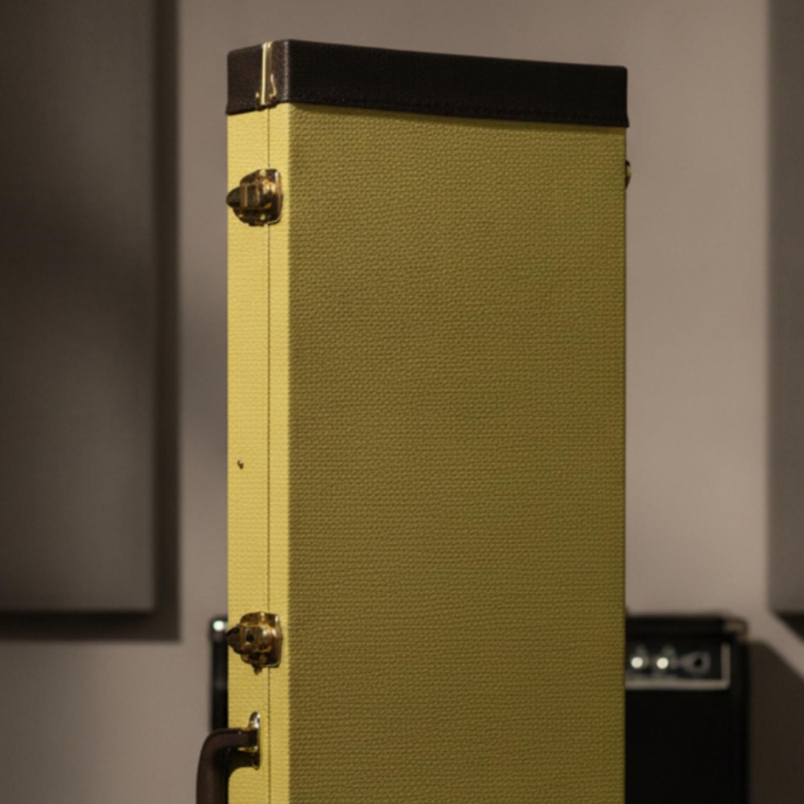 Custodia Elettrica per Chitarra Rettangolare Custodia Rigida Valigetta Astuccio con Interno Imbottito in Peluche Chiusura con Serratura Struttura